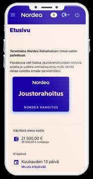 nordearahoitus omaluotto|Nordea Finance Omaluotto service 